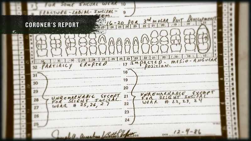 NARRATOR: When they compared dental records