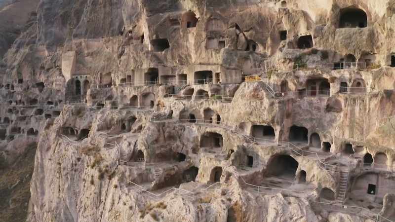 [narrator] Where once there was solid rock face