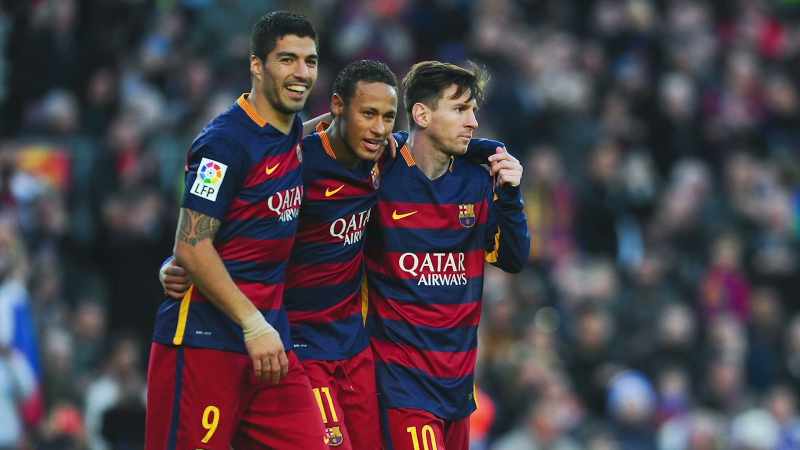 [Narrator] With Messi, Suarez and Neymar at the wheel