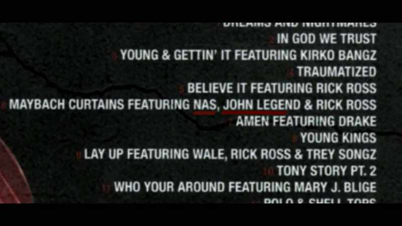 Nas, John Legend, Drake, Mary J. Blige