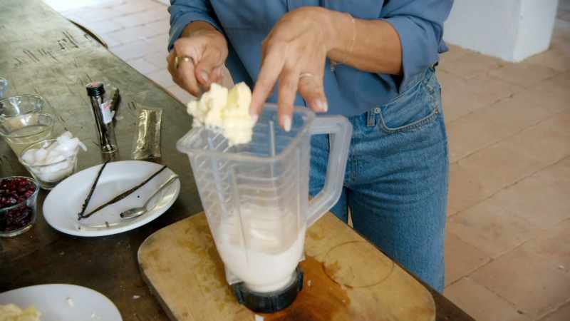 Nata is the thick, butter-like cream