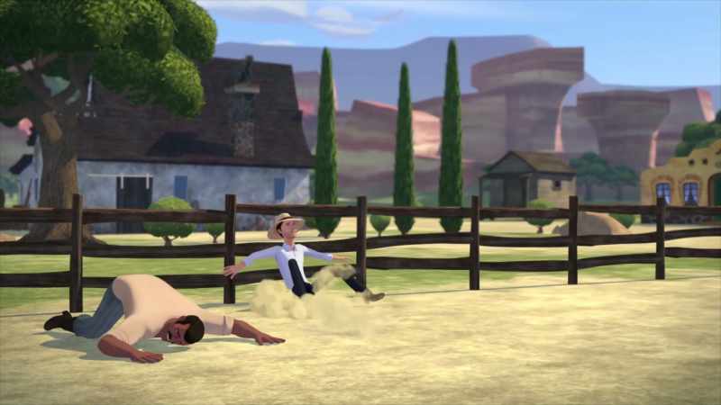 [neighing] -[yells]