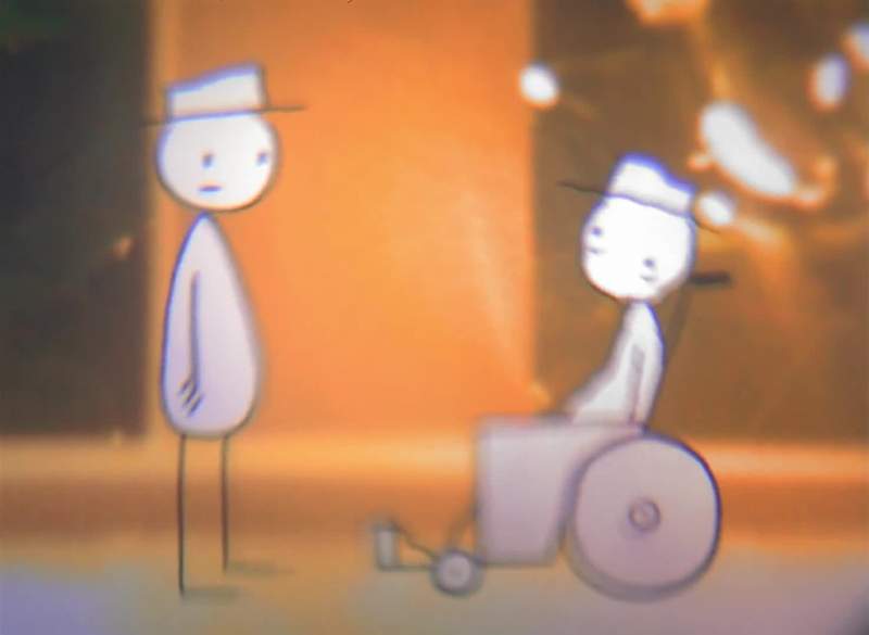 Neither of these two people remember why they're there