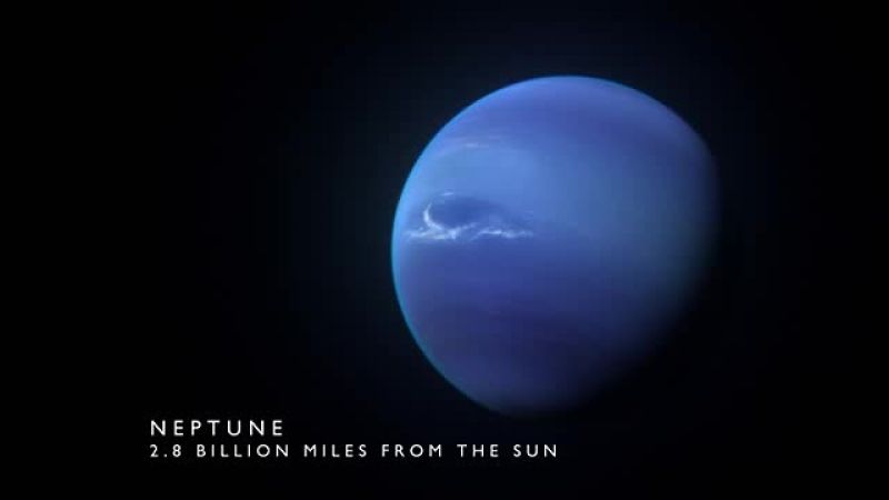 Neptune, an ice giant