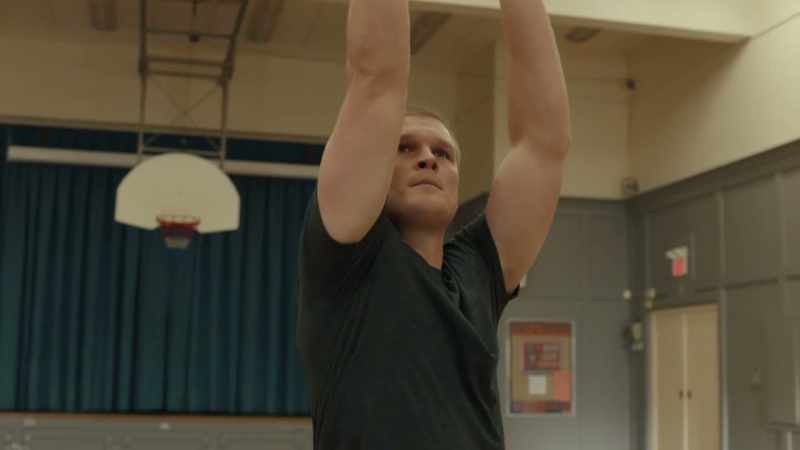 (Net clatters, ball thumps)