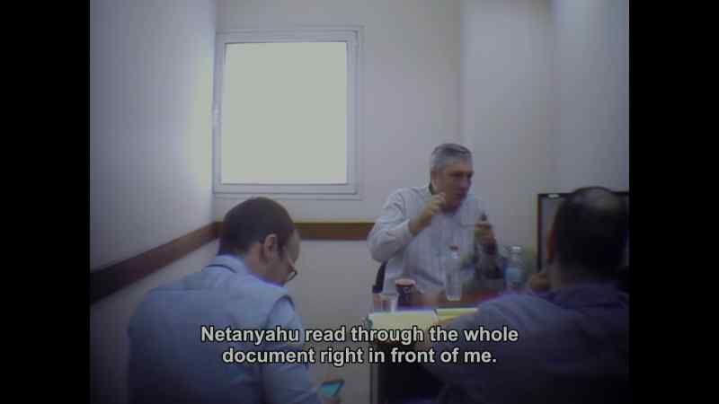 Netanyahu read the entire document in front of me