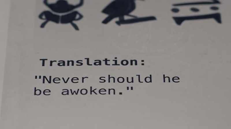 Never should he be awoken.