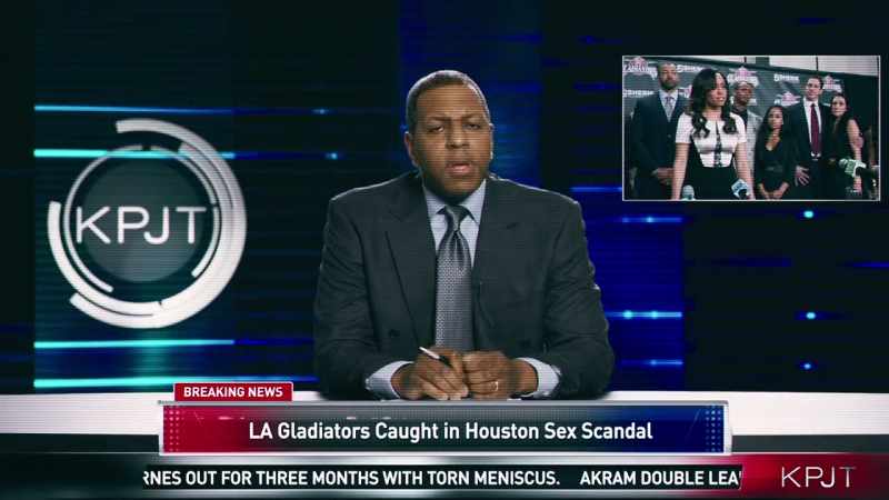 News anchor: Tonight's press conference
