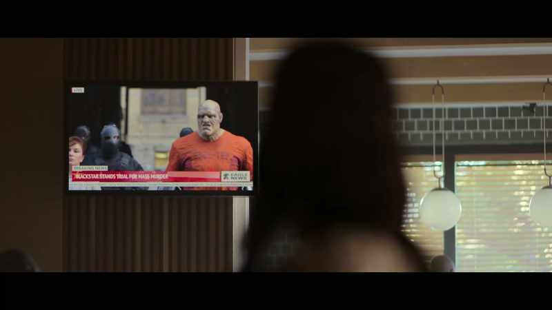 [newscaster] …Blackstar has been recently captured, arrested, and indicted…