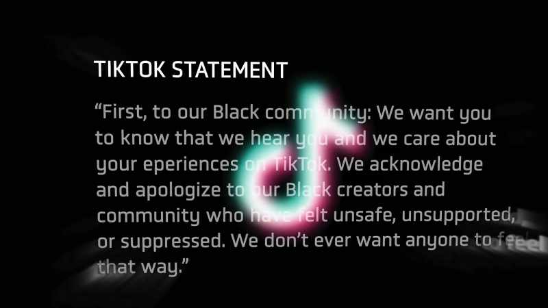NEWSCASTER: TikTok said in a statement
