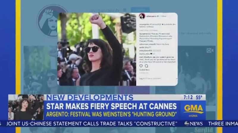 NEWSWOMAN: Argento later posting this photo