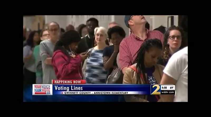 NEWSWOMAN: Some were here for three hours