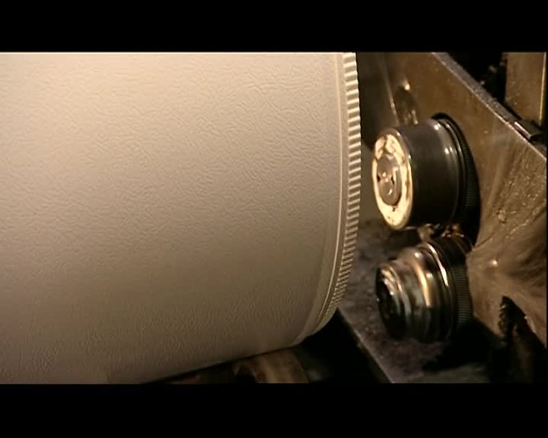 NEXT, A ROLLFORMER CRIMPS THE TOP AND BOTTOM EDGES