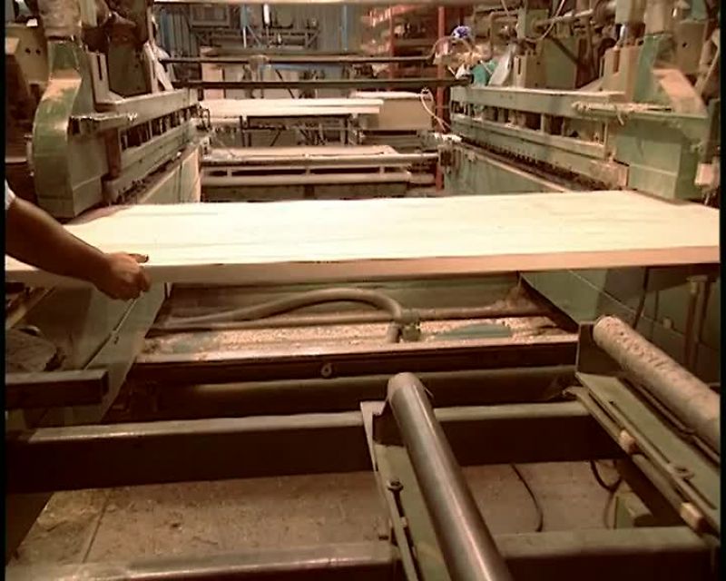 NEXT, THEY SIZE THE WIDTH AND LENGTH TO THE FINAL DIMENSION