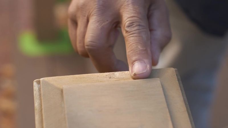 Next, we'll fill any old nail holes