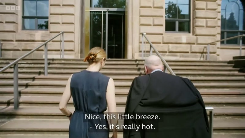 Nice, this little breeze. - Yes, it's really hot