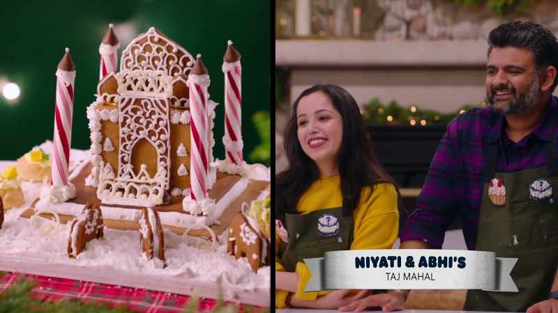 Niyati and Abhi, please come up and show us your bake