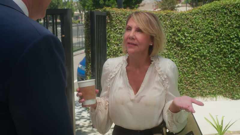 No, my blouse. It's ruined