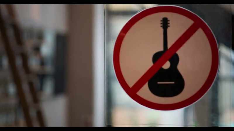 No bothering people with your musical instruments?