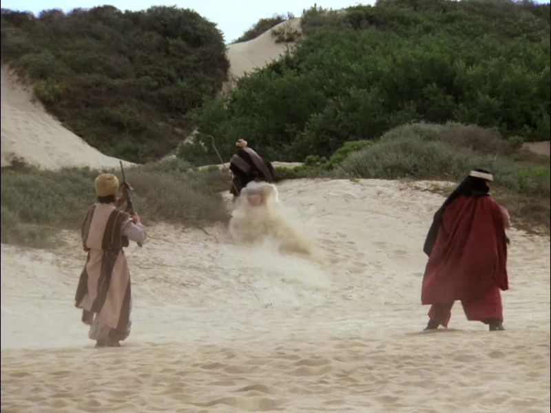 No! Don't shoot! You'll hit the horse!