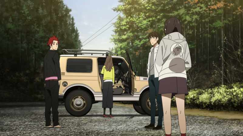 No, four people is a tight squeeze in your car, akane