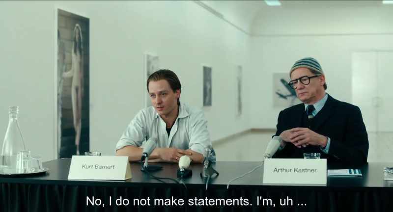 No, I do not make statements. I'm doing, um