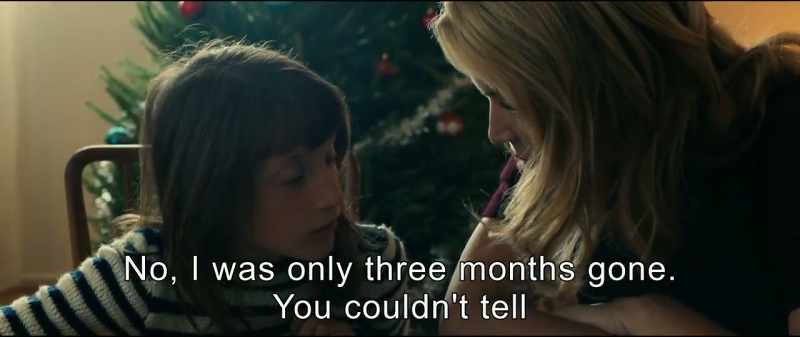 No, I was only three months gone. You couldn't tell