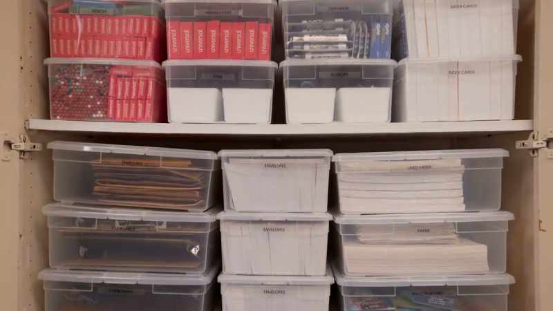 No more paper boxes, nothing like that. You'll be able to find everything