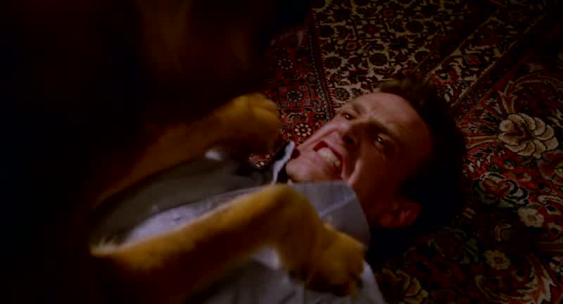 No! No! Help! Hank! No! Not my face! Not my face! Help!