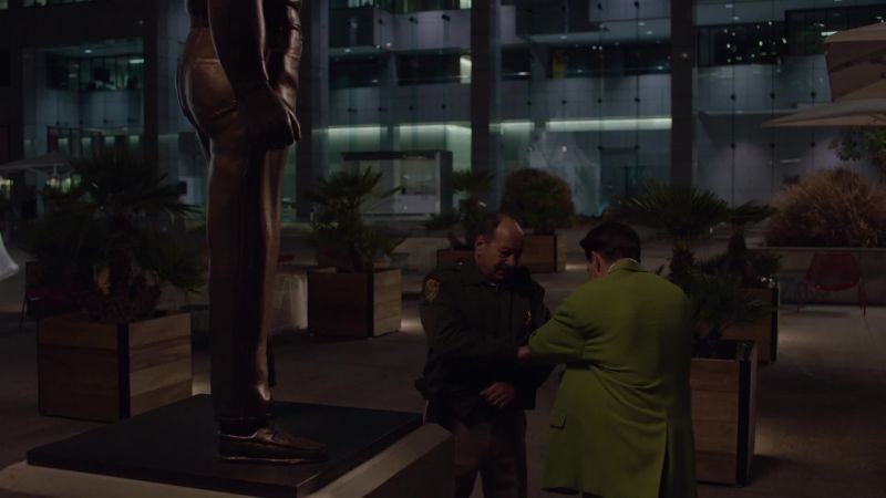 No-no-no-no. Don't touch the badge