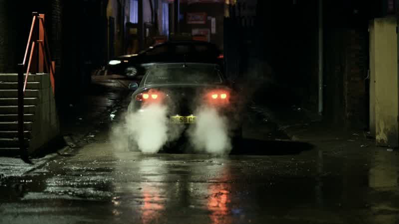 No! No! No! No! TYRES SQUEAL It'll take us weeks to find him again. Or not. I have an idea where he