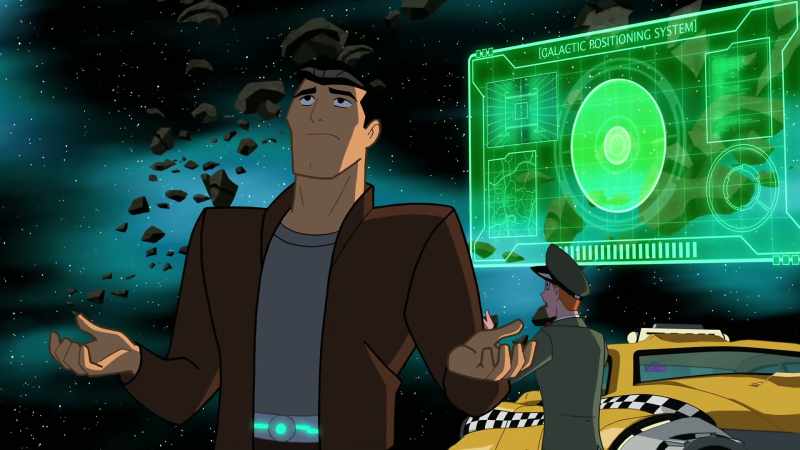 No, no. Tell it that the Green Lantern attacked it