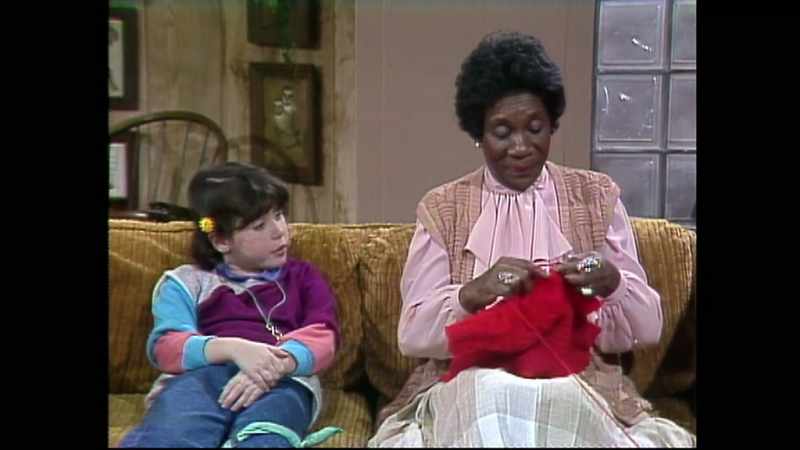 No, not yet, dear. - What are you knitting?