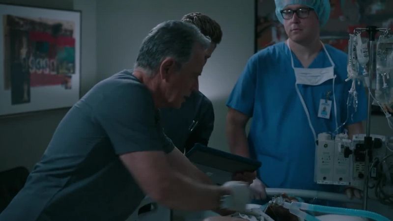 No pulse. Just hold off on compressions