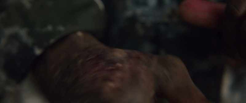 No, she was killed with a hook