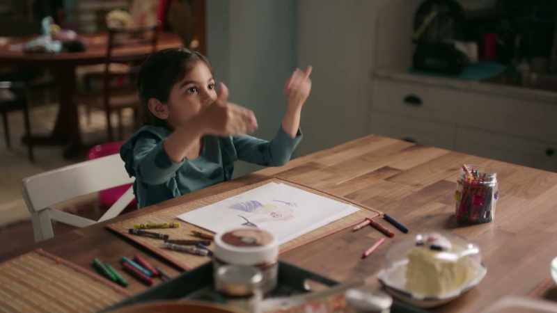 No, she's magical. She uses magic to get in the house