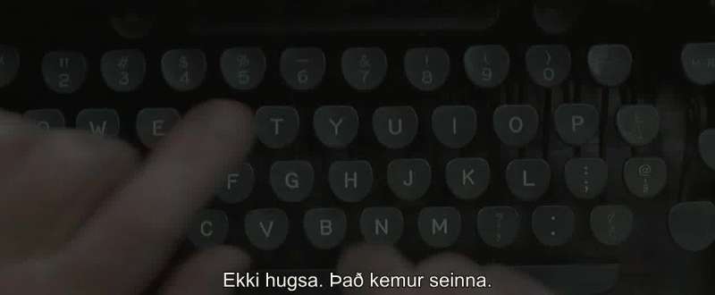 No thinking That comes later