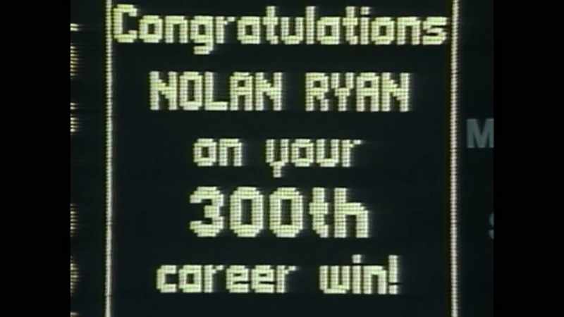 Nolan Ryan, his 300th career victory