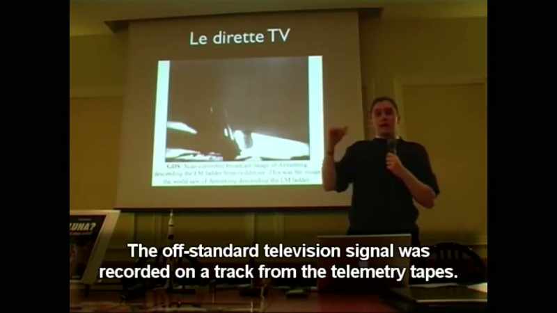 Non-standard TV signal was recorded
