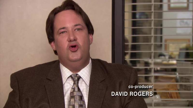 Nope it's not Ashton kutcher It's Kevin Malone