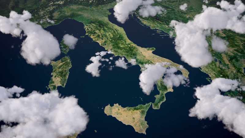 Northern Italy is filled with high mountain ranges