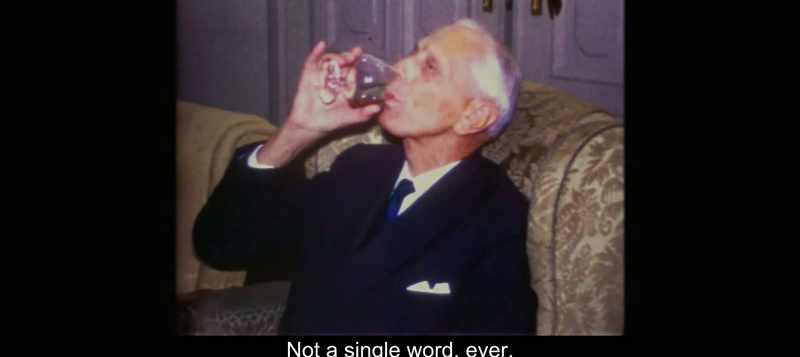 Not a single word, ever