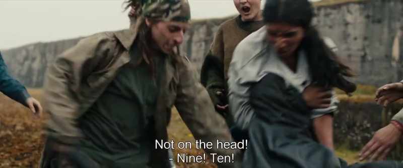 Not on the head! - Nine! Ten!