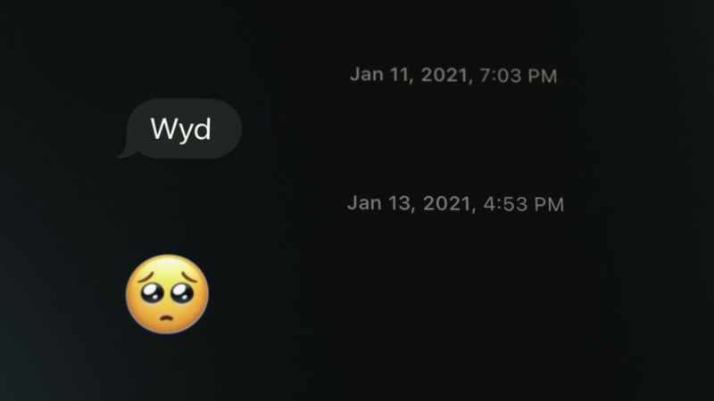 Not only that, he also had a voicemail