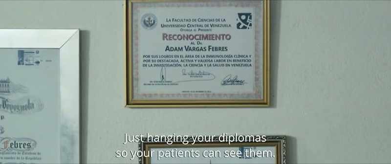 Nothing, just hanging your diplomas here