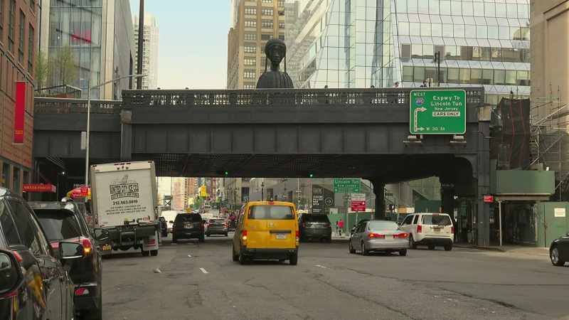 Notice those train tracks above 10th avenue?
