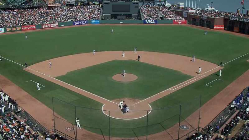 Now batting for the Giants, number eight