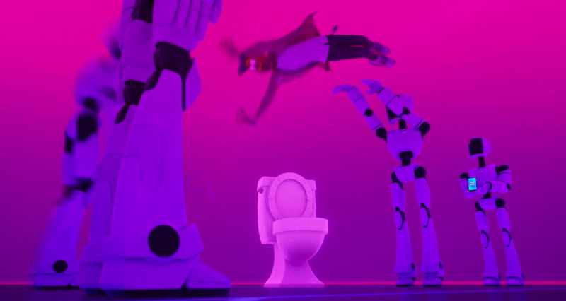 Now drop him in the toilet. -[groans]