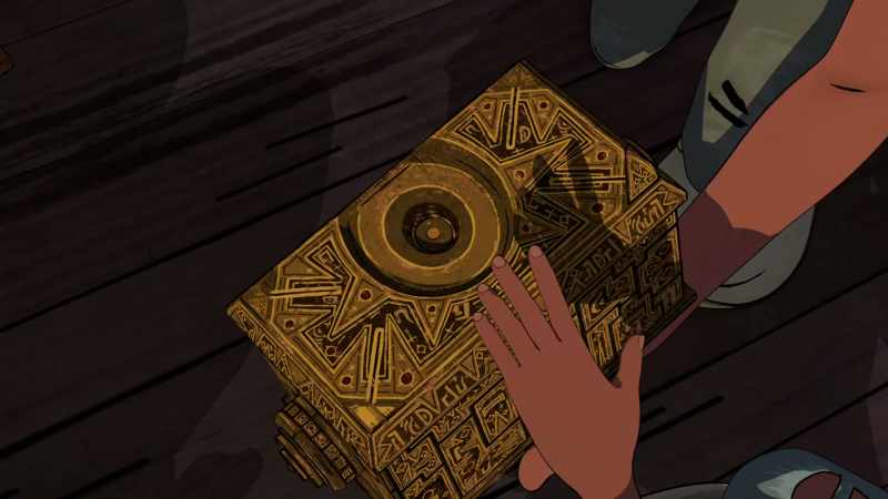 Now, everybody, place your hands on the box