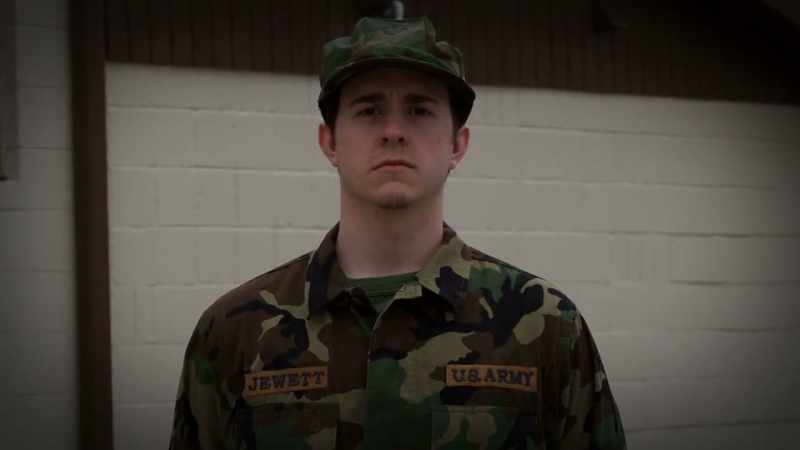 NOW HE'S STATIONED AT A BASE OUT OF STATE